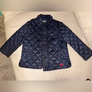 Burberry Navy and Gray Quilted Jacket